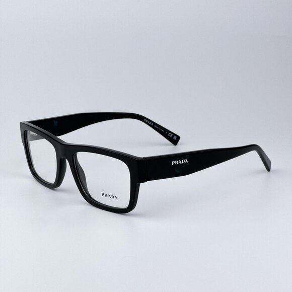 Prada PR15YV 1AB1O1 Women BRAND NEW Eyeglasses Black Rectangle Unisex - Picture 6 of 10